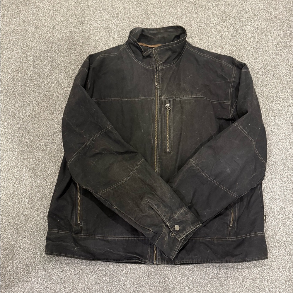Kuhl Black Lightweight Shirt Jacket with Stand-up Collar